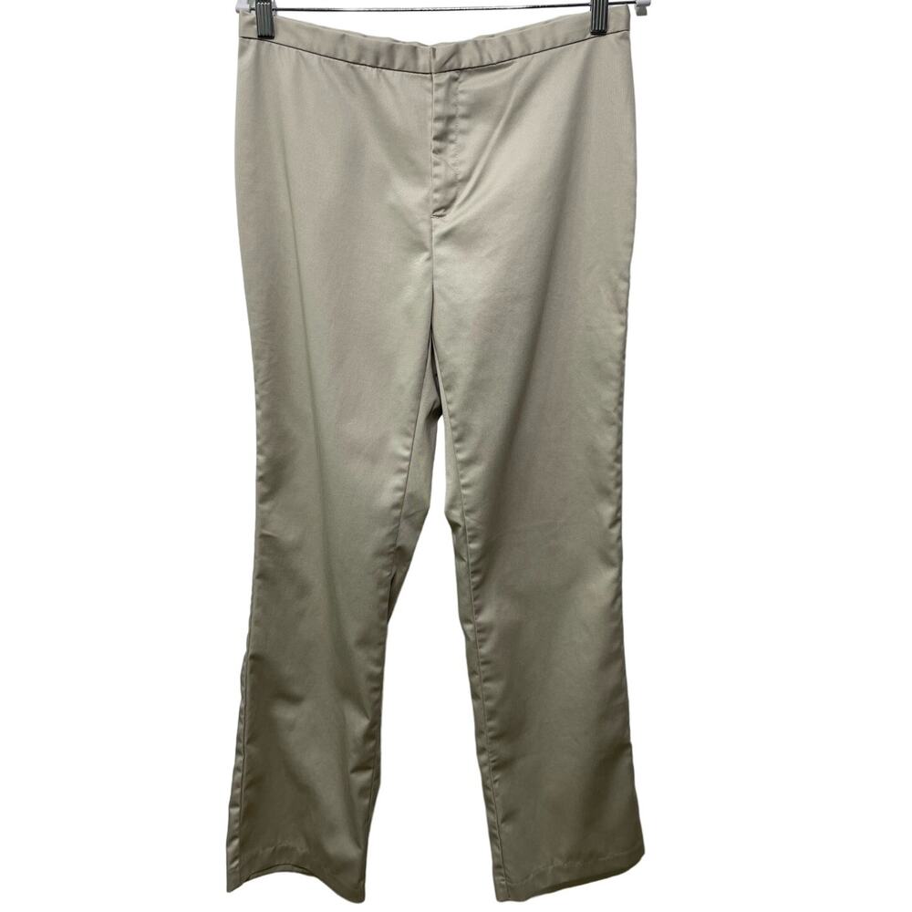 Vintage Y2K Old Navy Trouser Pants Mid Rise Straight Leg Beige Womens Size 10